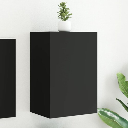 vidaXL Zidni TV ormarić crni 40,5x30x60 cm od konstruiranog drva