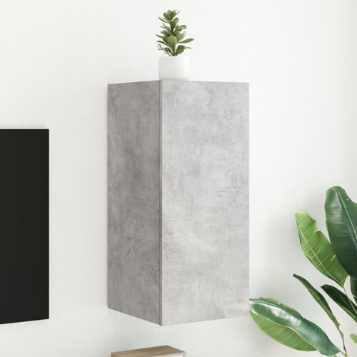 vidaXL TV ormarić s LED svjetlima siva boja betona 30,5 x 35 x 70 cm