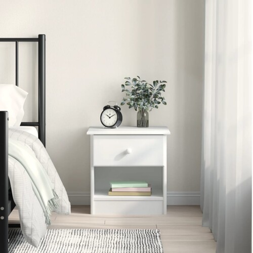 vidaXL Ormarić za cipele ALTA bijeli 41x35x41 cm od masivne borovine