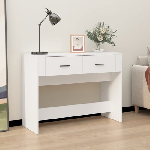 vidaXL Konzolni stol bijeli 100 x 39 x 75 cm od konstruiranog drva