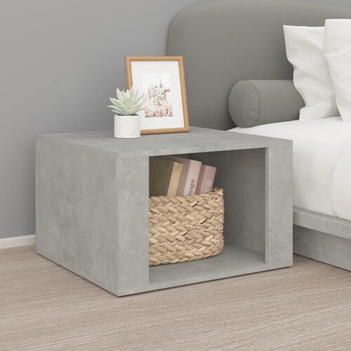 vidaXL Noćni ormarić siva boja betona 57x55x36 cm konstruirano drvo