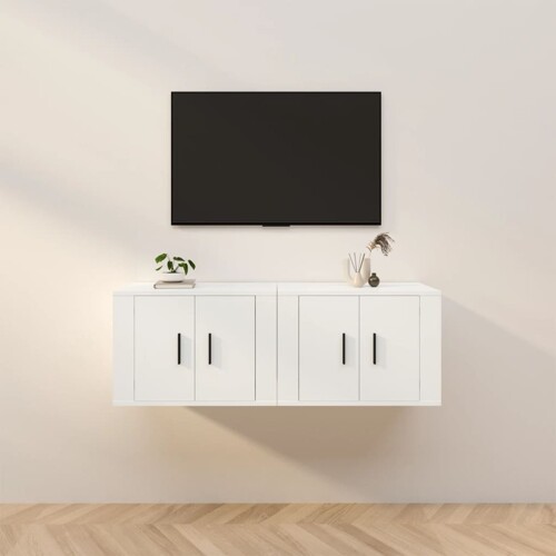 vidaXL Zidni TV ormarići 2 kom bijeli 57 x 34,5 x 40 cm