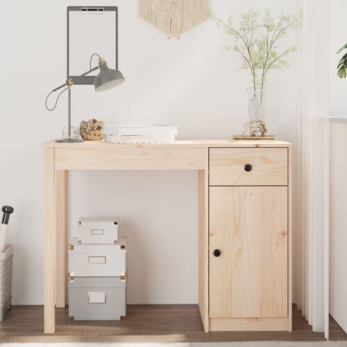 vidaXL Radni stol 100 x 50 x 75 cm od masivne borovine
