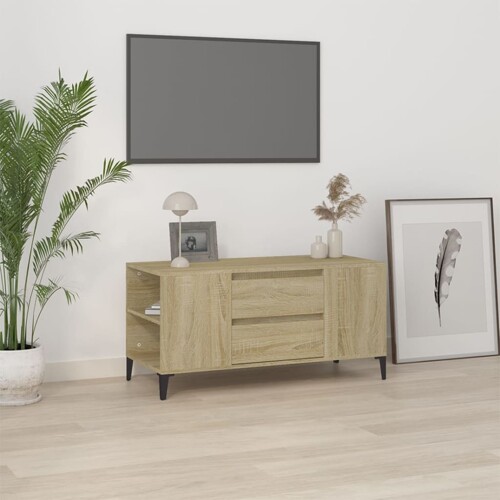 vidaXL TV ormarić boja hrasta sonome 102x44,5x50 cm konstruirano drvo