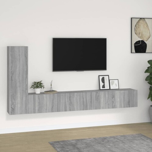 vidaXL 3-dijelni set TV ormarića boja hrasta sonome konstruirano drvo