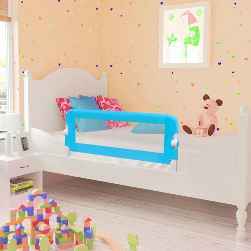 vidaXL Sigurnosna ograda za dječji krevetić 102 x 42 cm plava