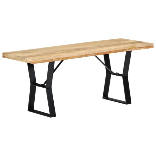 vidaXL Klupa od masivnog drva manga 110 cm