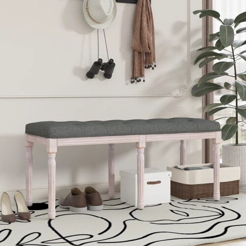 vidaXL Klupa tamnosiva 110x40x49 cm od tkanine