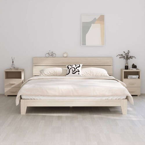 vidaXL Noćni ormarići HAMAR 2 kom boja meda 40x35x62 cm od borovine