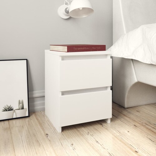 vidaXL Noćni ormarići 2 kom bijeli 30 x 30 x 40 cm konstruirano drvo