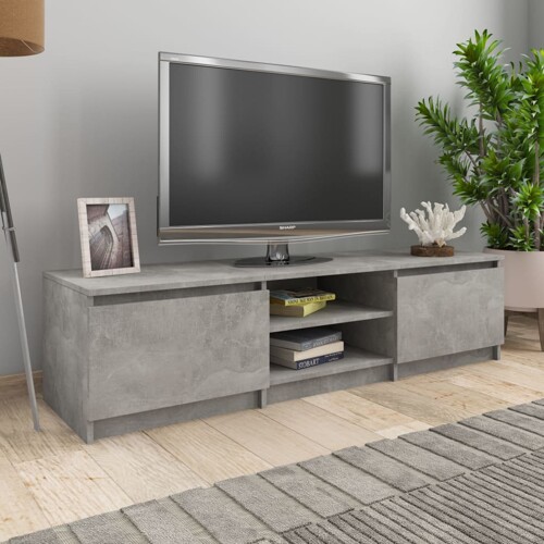 vidaXL TV ormarić boja betona 140 x 40 x 35,5 cm konstruirano drvo