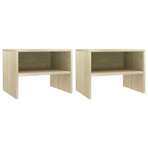 vidaXL Noćni ormarići 2 kom boja hrasta 40x30x30 cm konstruirano drvo