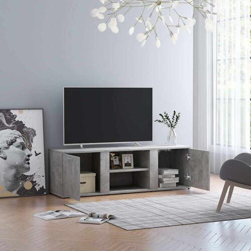 vidaXL TV ormarić siva boja betona 120 x 34 x 37 cm konstruirano drvo