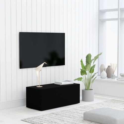 vidaXL TV ormarić crni 80 x 34 x 30 cm od konstruiranog drva
