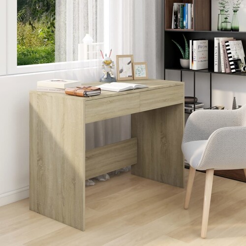 vidaXL Radni stol boja hrasta sonome 101x50x76,5 cm konstruirano drvo