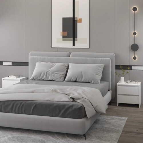 vidaXL Noćni ormarići 2 kom bijeli 45x34,5x44,5 cm konstruirano drvo