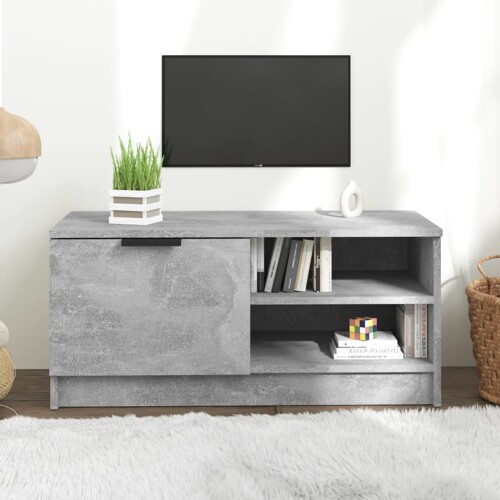 vidaXL TV ormarić boja betona 80x35x36,5 cm od konstruiranog drva