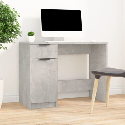 vidaXL Radni stol boja betona 100 x 50 x 75 cm od konstruiranog drva