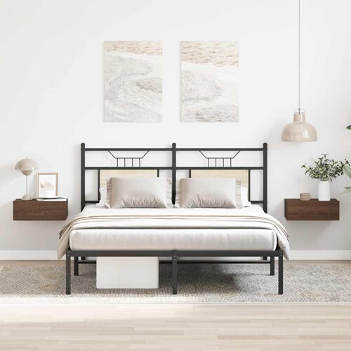 vidaXL Viseći noćni ormarići 2 kom boja hrasta 40 x 30 x 15 cm drveni