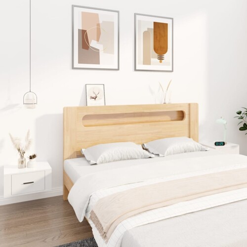 vidaXL Zidni noćni ormarići 2 kom visoki sjaj bijeli 50x36x25 cm