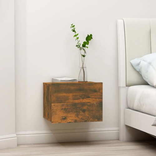 vidaXL Noćni ormarići 2 kom dimljeni hrast 40 x 30 x 30 cm drveni