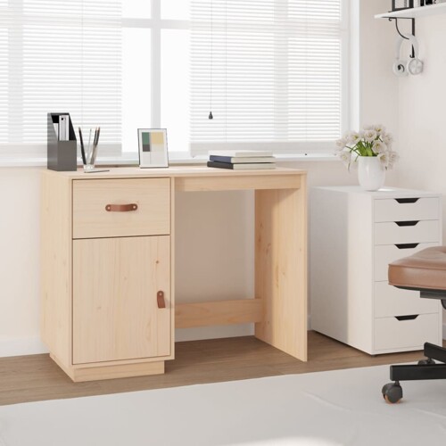 vidaXL Radni stol 95 x 50 x 75 cm od masivne borovine