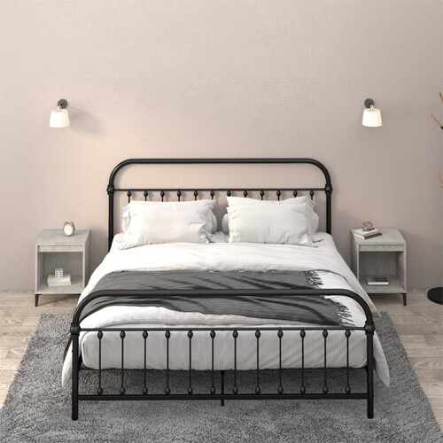 vidaXL Noćni ormarići 2 kom siva boja betona 40x35x50 cm