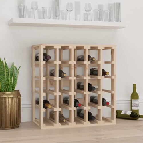 vidaXL Stalak za vino 58,5 x 33 x 60,5 cm od masivne borovine
