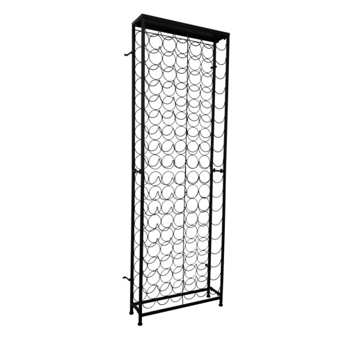 vidaXL Stalak za Vino za 108 Boca Metalni