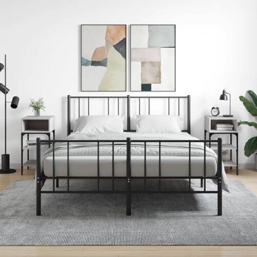 vidaXL Noćni ormarići 2 kom boja hrasta 35x34,5x70cm konstruirano drvo
