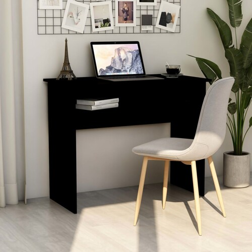 vidaXL Radni stol crni 90 x 50 x 74 cm od konstruiranog drva