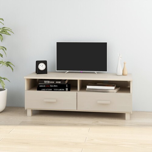 vidaXL TV ormarić HAMAR boja meda 106 x 40 x 40 cm od masivne borovine