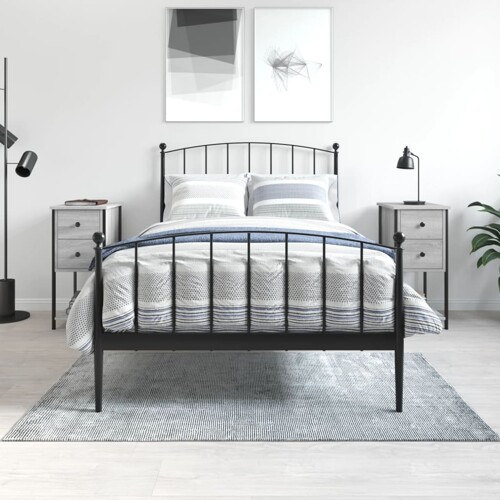 vidaXL Noćni ormarići 2 kom boja hrasta 32x42x70 cm konstruirano drvo