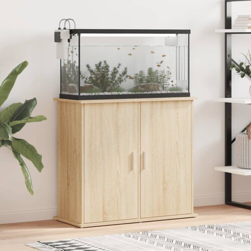 vidaXL Stalak za akvarij boja hrasta 81 x 36 x 73 cm konstruirano drvo
