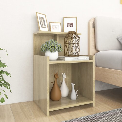 vidaXL Noćni ormarići 2 kom boja hrasta 40x35x60 cm konstruirano drvo