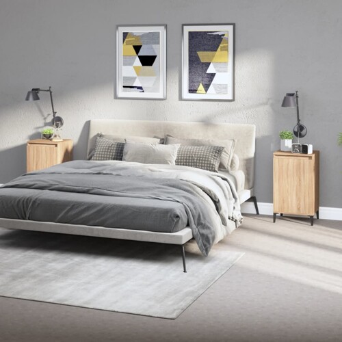 vidaXL Noćni ormarići 2 kom boja hrasta 40x35x70 cm konstruirano drvo