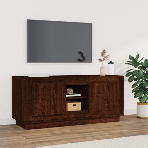 vidaXL TV ormarić boja smeđeg hrasta 102x35x45 cm konstruirano drvo