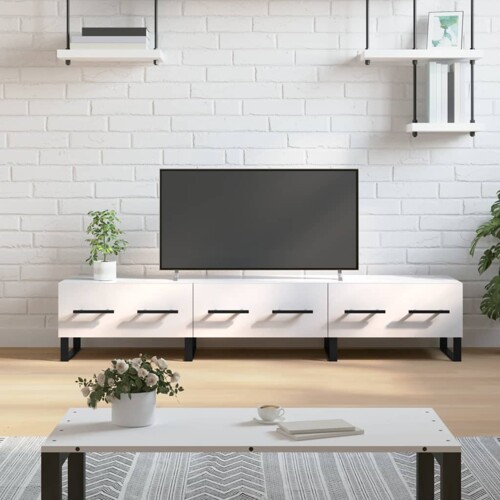 vidaXL TV ormarić sjajni bijeli 150 x 36 x 30 cm od konstruiranog drva