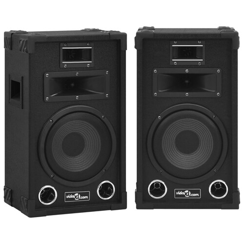 vidaXL Profesionalni pasivni scenski zvučnici HiFi 2 kom 800 W crni