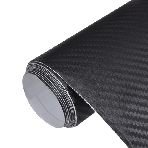 vidaXL Folije za automobil 2 kom 3D crne 100 x 150 cm