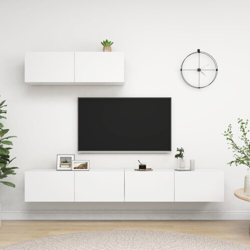 vidaXL TV ormarići 3 kom bijeli od konstruiranog drva
