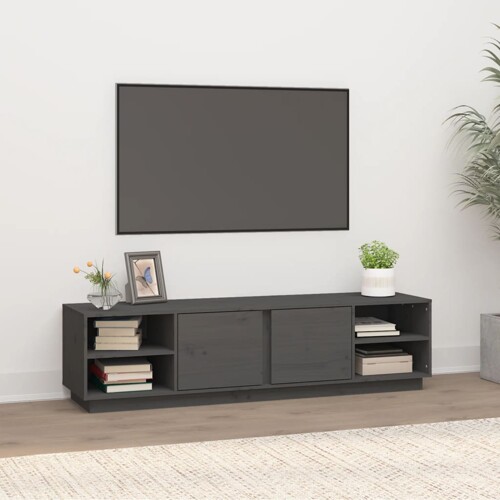 vidaXL TV ormarić sivi 156 x 40 x 40 cm od masivne borovine
