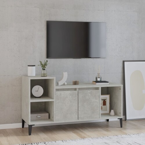 vidaXL TV ormarić boja betona 100x35x55 cm od konstruiranog drva