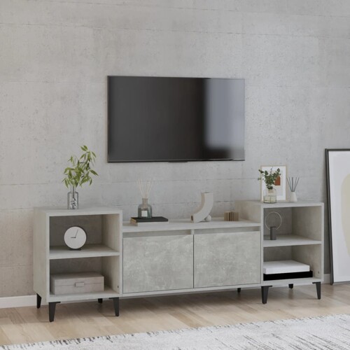 vidaXL TV ormarić boja betona 160x35x55 cm od konstruiranog drva