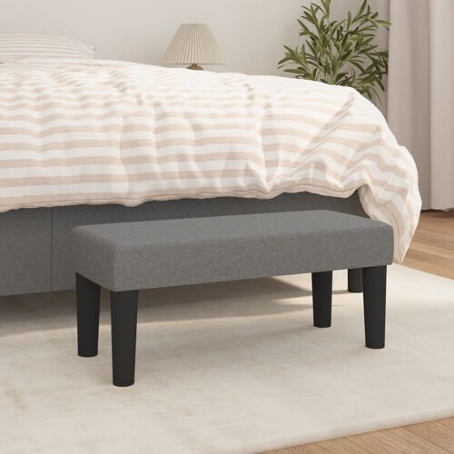 vidaXL Klupa tamnosiva 70 x 30 x 30 cm od tkanine