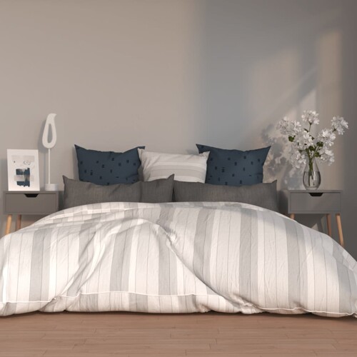vidaXL Noćni ormarići 2 kom sivi 40 x 40 x 56 cm konstruirano drvo