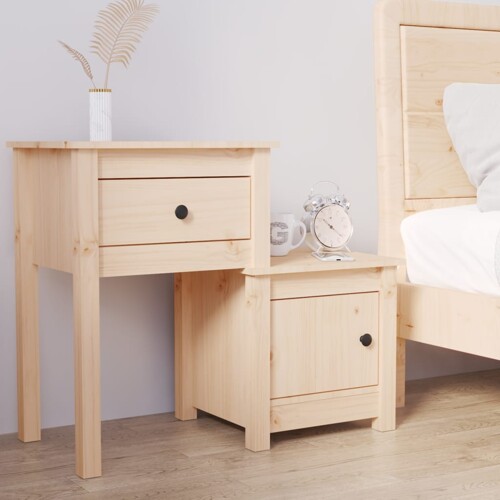 vidaXL Noćni ormarić 79,5 x 38 x 65,5 cm od masivne borovine