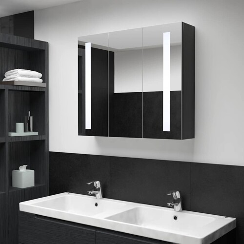 vidaXL LED kupaonski ormarić s ogledalom 89 x 14 x 62 cm