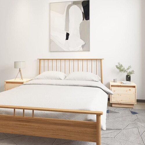 vidaXL Noćni ormarići 2 kom 35 x 34 x 32 cm od masivne borovine