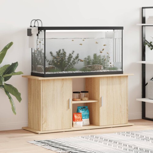 vidaXL Stalak za akvarij boja hrasta 121x41x58 cm konstruirano drvo